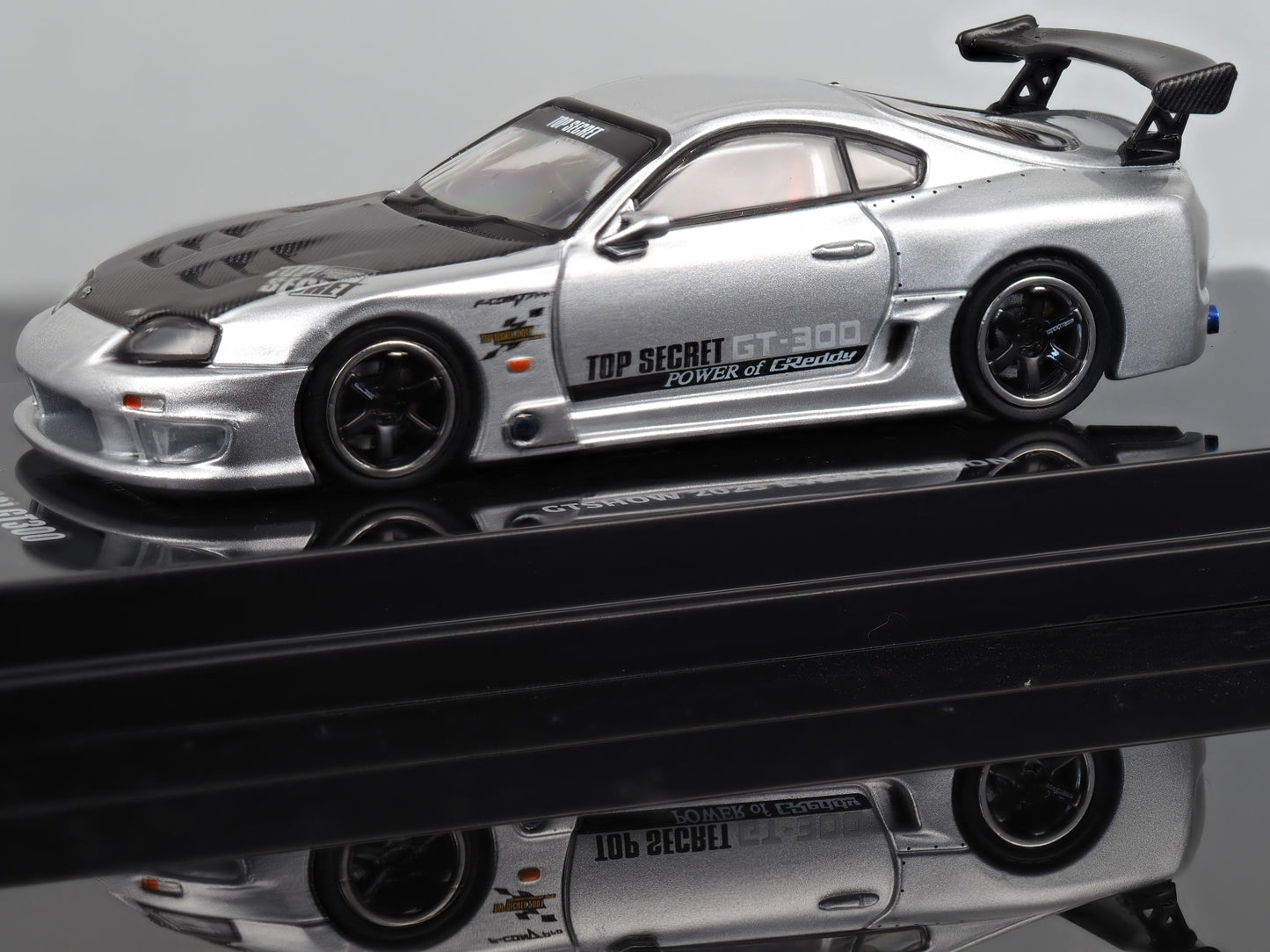 Inno64 1/64 TOYOTA SUPRA (A80) TOP SECRET GT300 Silver GT SHOW 2025 Event Edition
