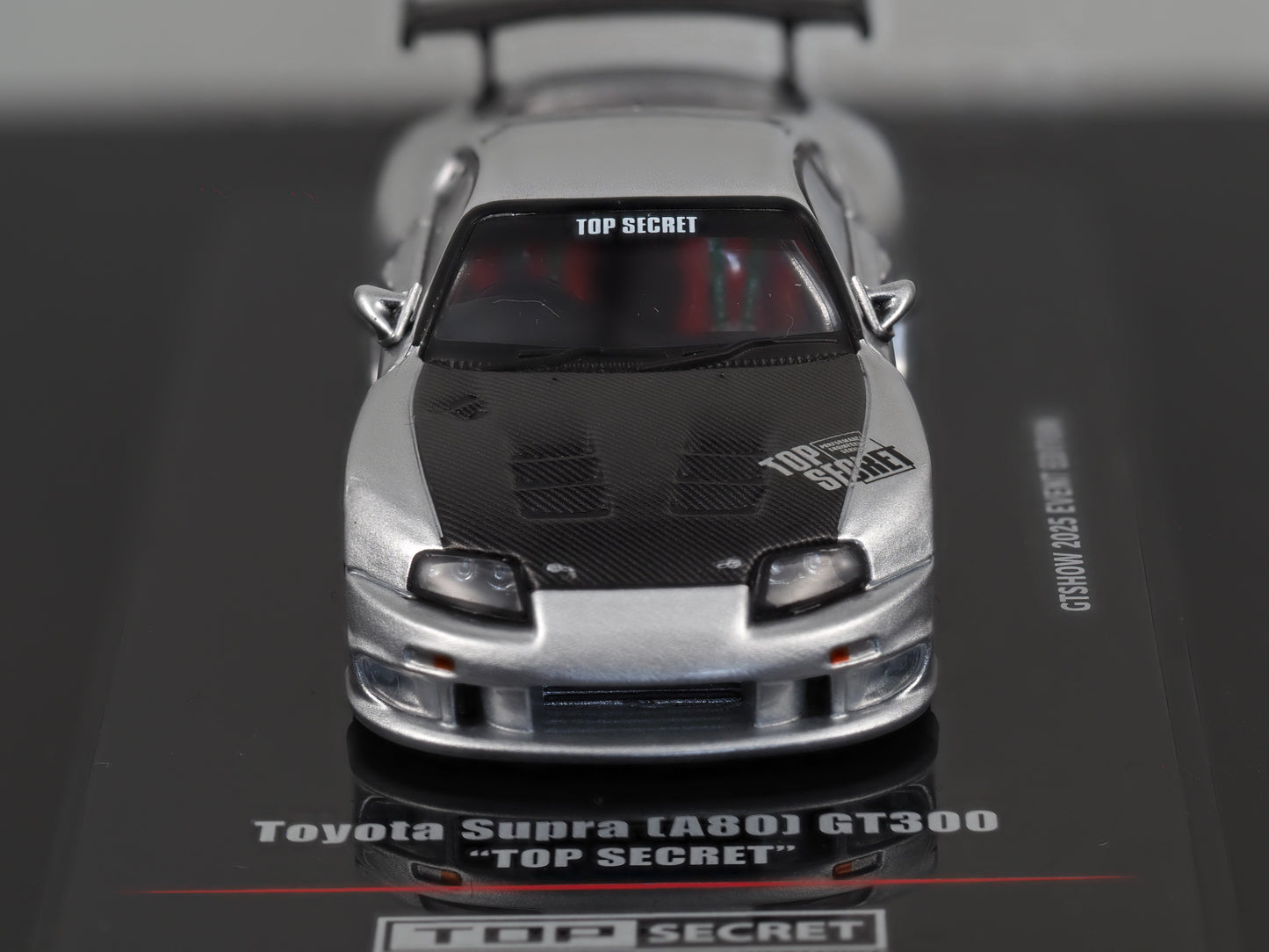 Inno64 1/64 TOYOTA SUPRA (A80) TOP SECRET GT300 Silver GT SHOW 2025 Event Edition