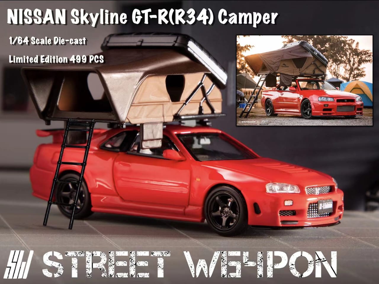 Stance Hunter x Street Weapon 1/64 Skyline GT-R R34 Nismo Z-Tune