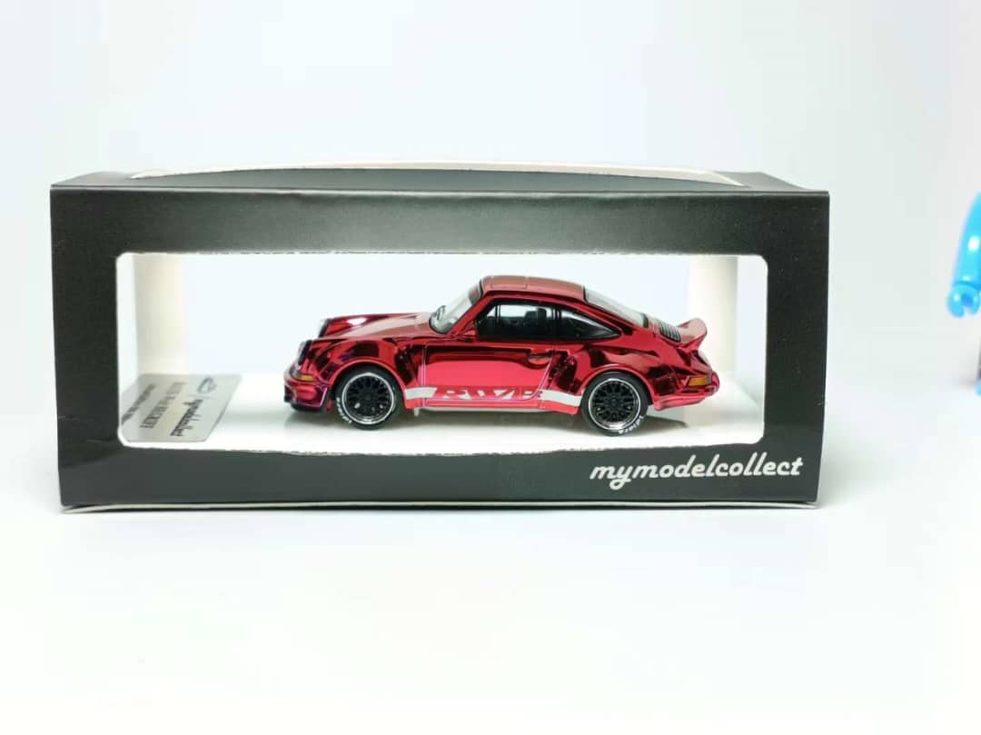 Model Collect 1/64 911 Carrera Coupe Backdate Duck Wing Chrome Red