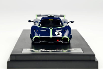 LCD 1/64 Pagani Huayra R Dark Blue Carbon 2#