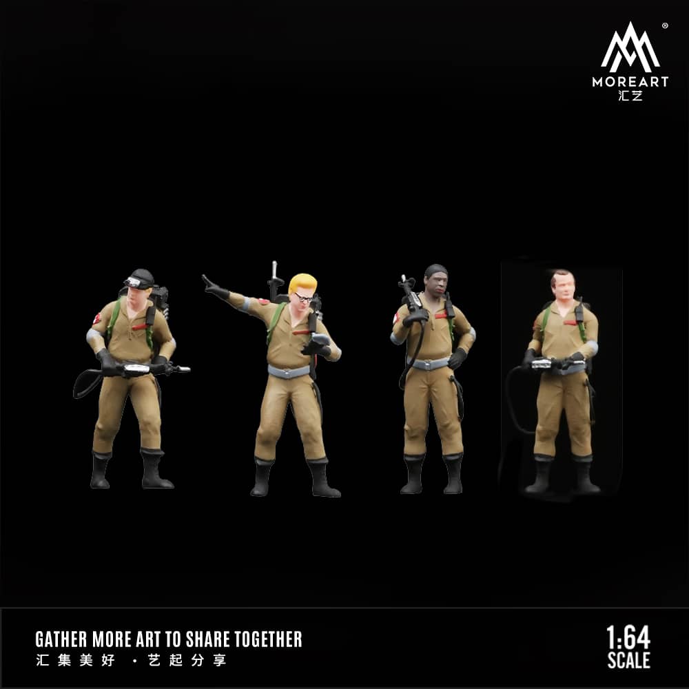 MoreArt 1/64 Ghostbusters Figures (Set Of 4)