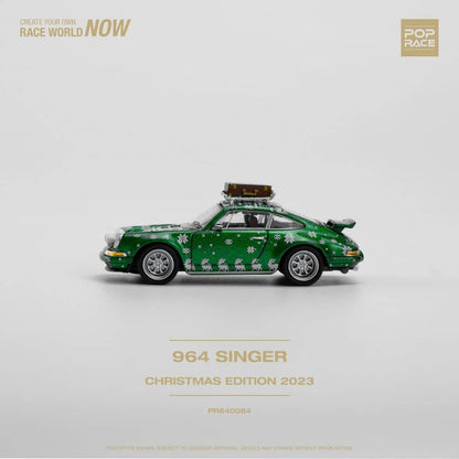 Pop Race 1/64 Singer 911 964 Christmas Coupe Green