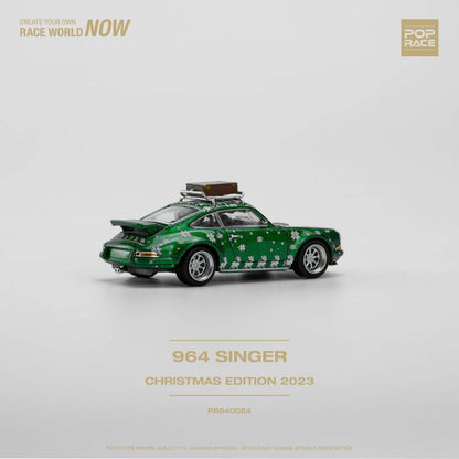 Pop Race 1/64 Singer 911 964 Christmas Coupe Green