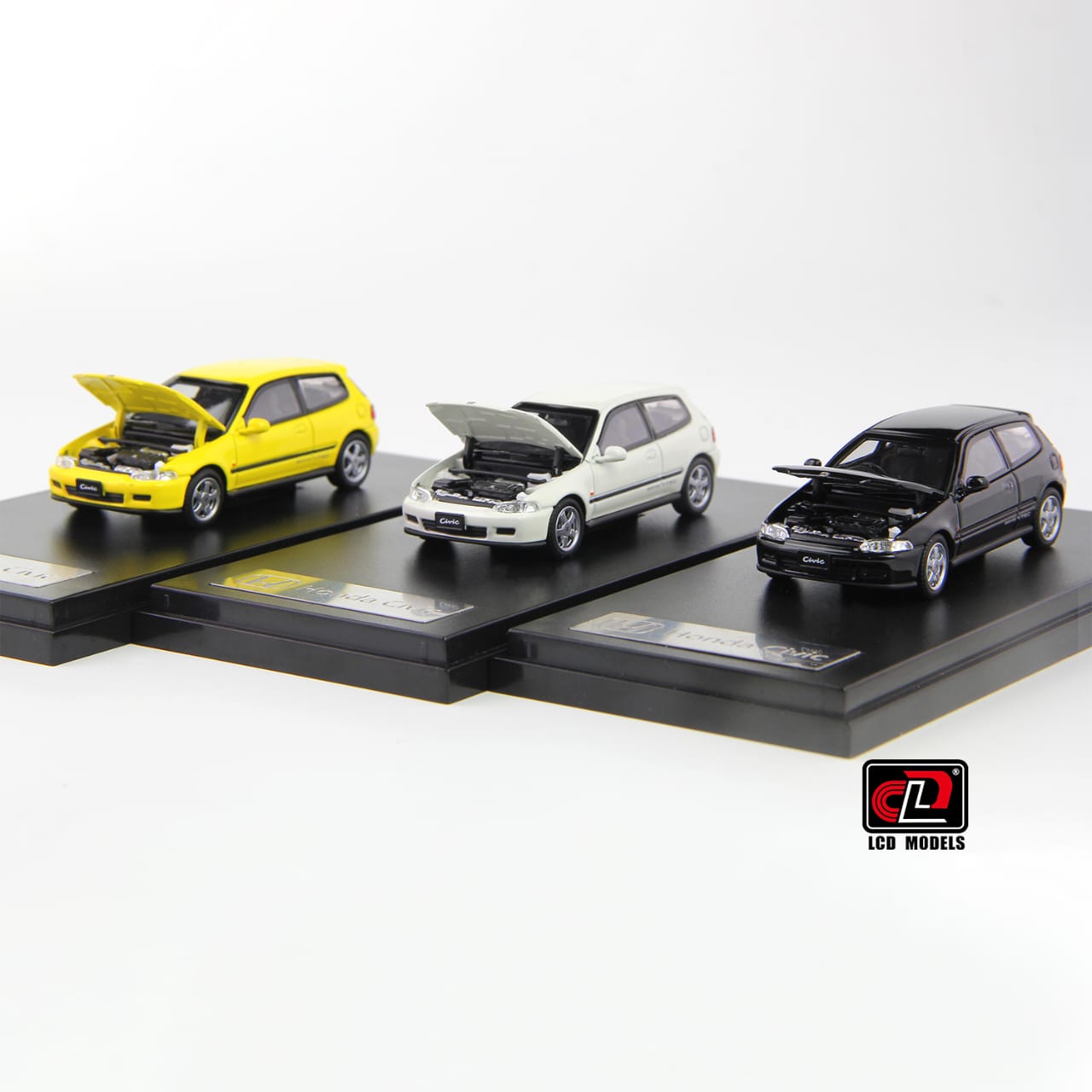 LCD 1/64 Civic Mk5 EG6  (Open-Hood, Visible Engine)