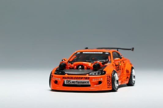 YS Model 1/64 Silvia S15 Marcelo Drift Modified (Cayenne V8 Engine)