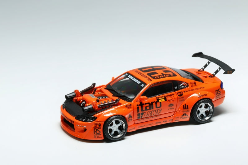 YS Model 1/64 Silvia S15 Marcelo Drift Modified (Cayenne V8 Engine)