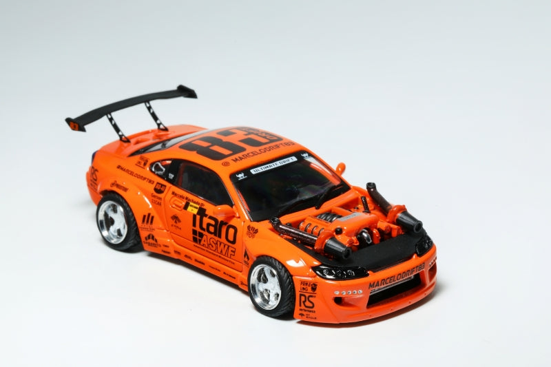 YS Model 1/64 Silvia S15 Marcelo Drift Modified (Cayenne V8 Engine)