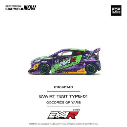 Pop Race 1/64 GR Yaris Pandem Rocket Bunny Modified - Chrome EVA Goodride Livery