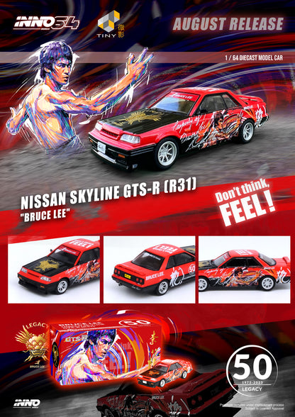 [ETA: Aug 2023] Inno64 1/64 NISSAN SKYLINE GTS-R (R31) Bruce Lee 50th Anniversary Special Model ***Hong Kong Exclusive***