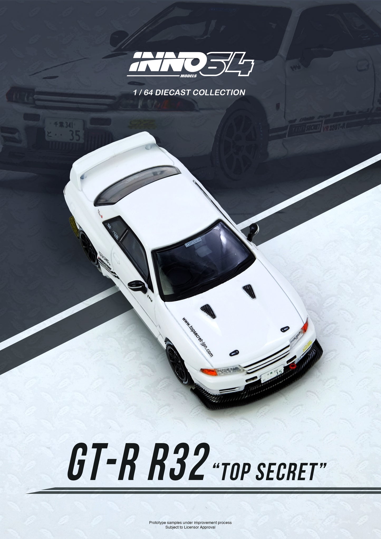 [ETA:  Nov 2026 ] Inno64 1/64 TOP SECRET VR32 GT-R White