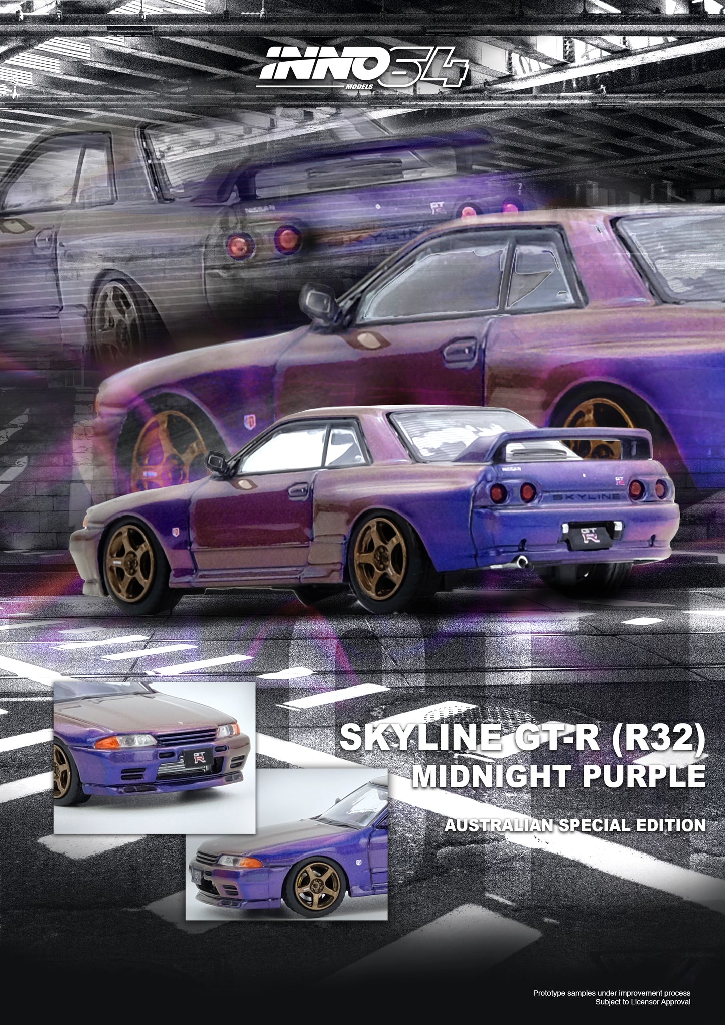 [ETA:  Feb 2026 ] Inno64 1/64 SKYLINE GT-R (R32) Midnight Purple Australia Special Edition 
Limited Edition
