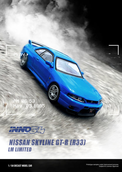 Inno64 1/64 NISSAN SKYLINE GT-R (R33) LM LIMITED