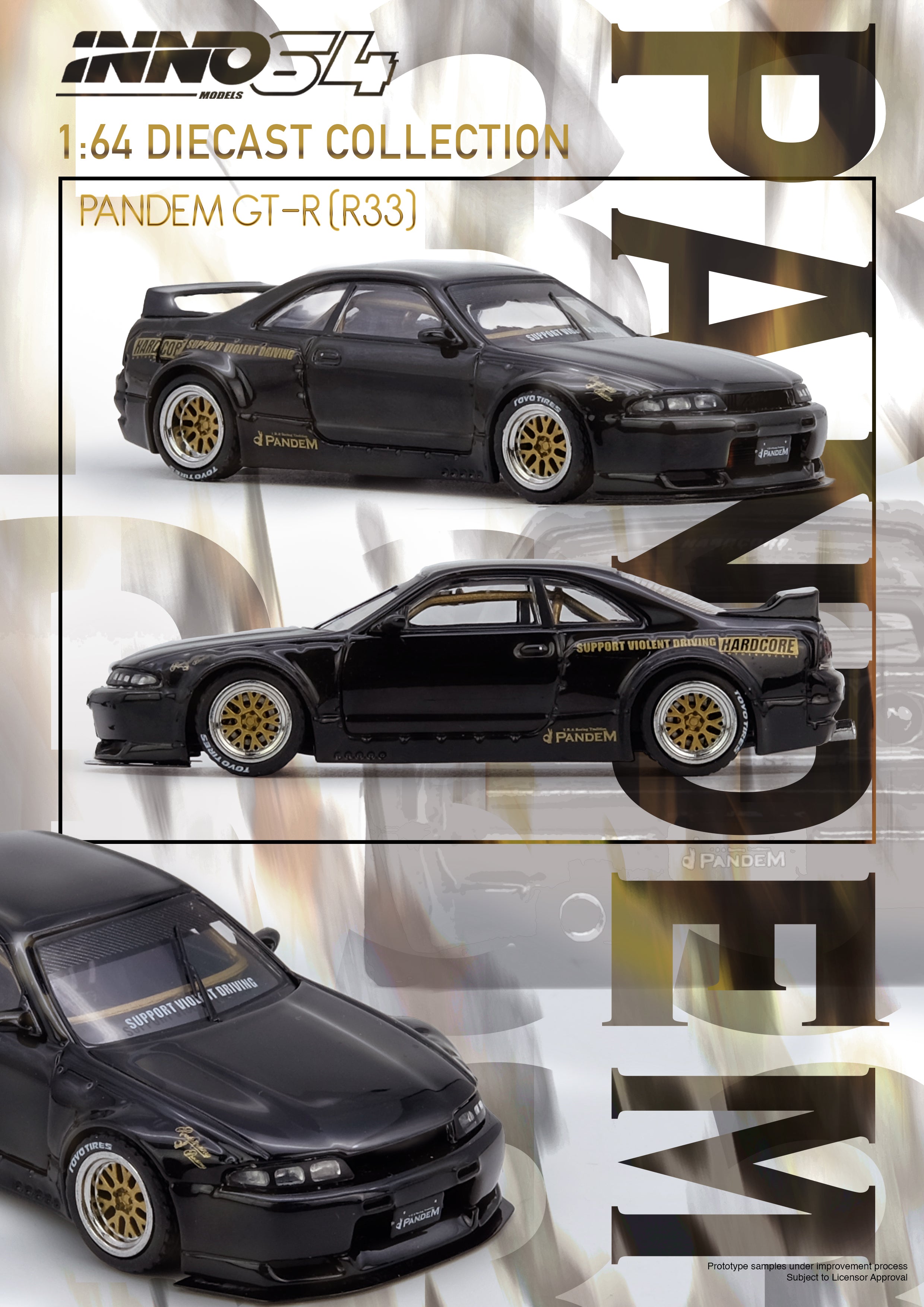 イノモデル INNO64 パンデム GT-R INNO64 Hobby Expo China 2025 Set of 2 GT-R R35 & PANDEM GR86