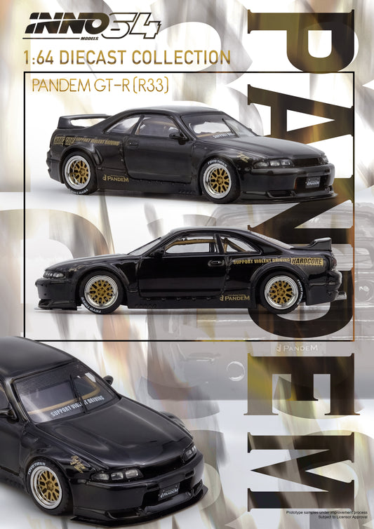 [ETA:  Dec 2025 ] Inno64 1/64 PANDEM GT-R (BCNR33) Black