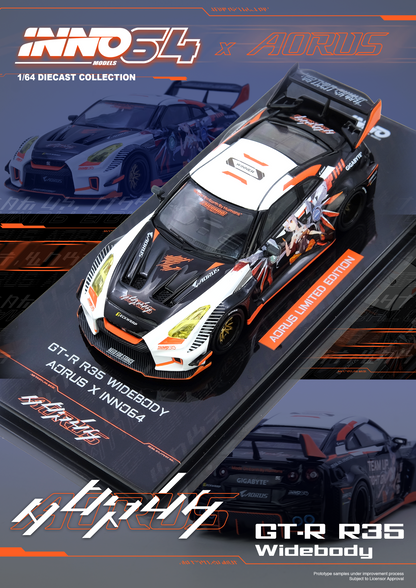 [ETA:  Feb 2026 ] Inno64 1/64 GT-R R35 WIDEBODY AORUS X INNO64 Limited Edition