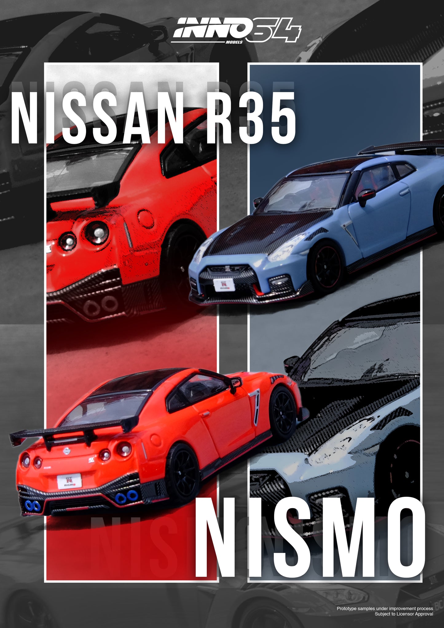 [ETA:  Mar 2025 ] Inno64 1/64 NISSAN GT-R (R35) NISMO Red