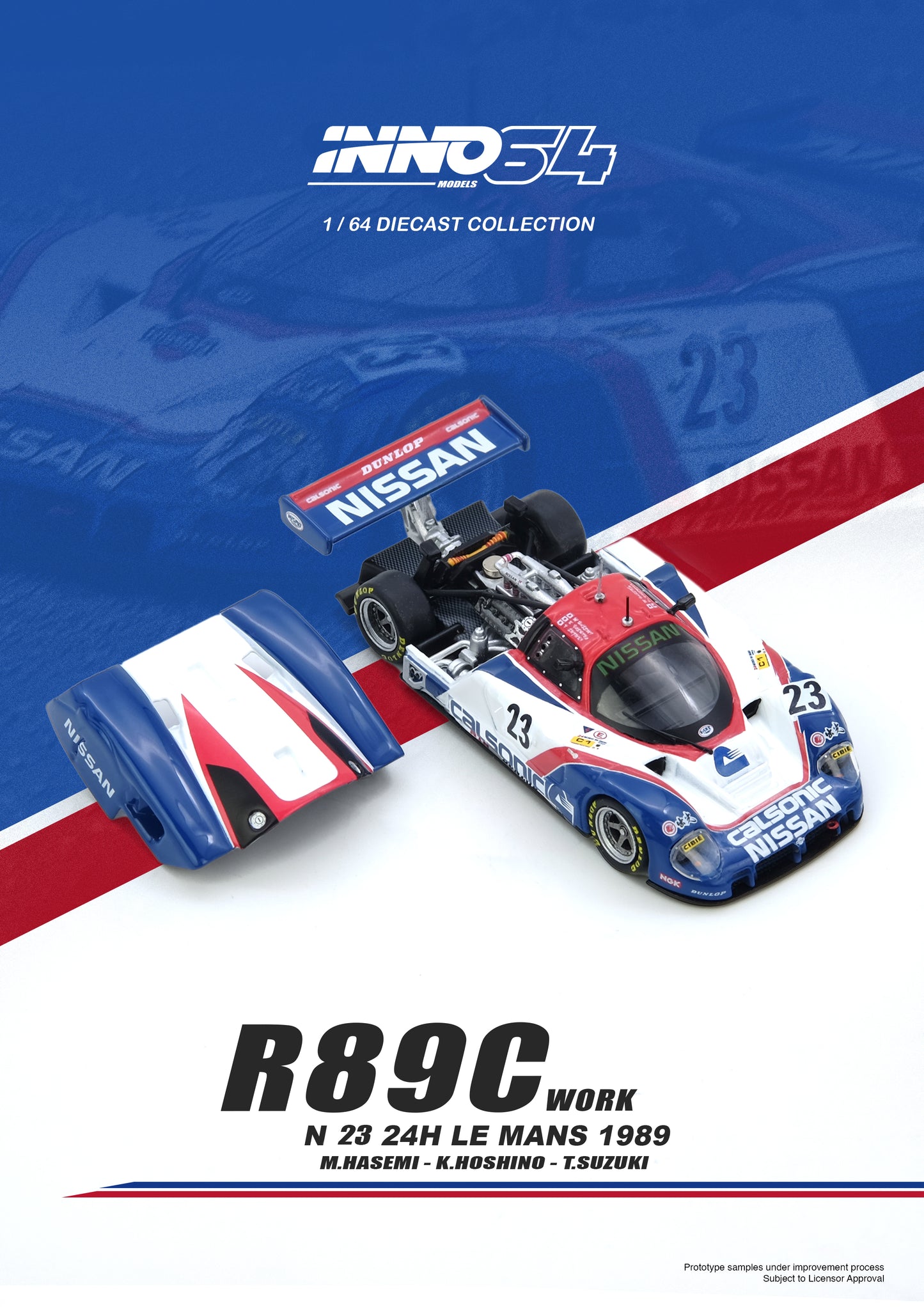 [ETA:  Nov 2025 ] Inno64 1/64 R89C LE MANS 1989 No23  
Masahiro Hasemi / Kazuyoshi Hoshino / Toshio Suzuki