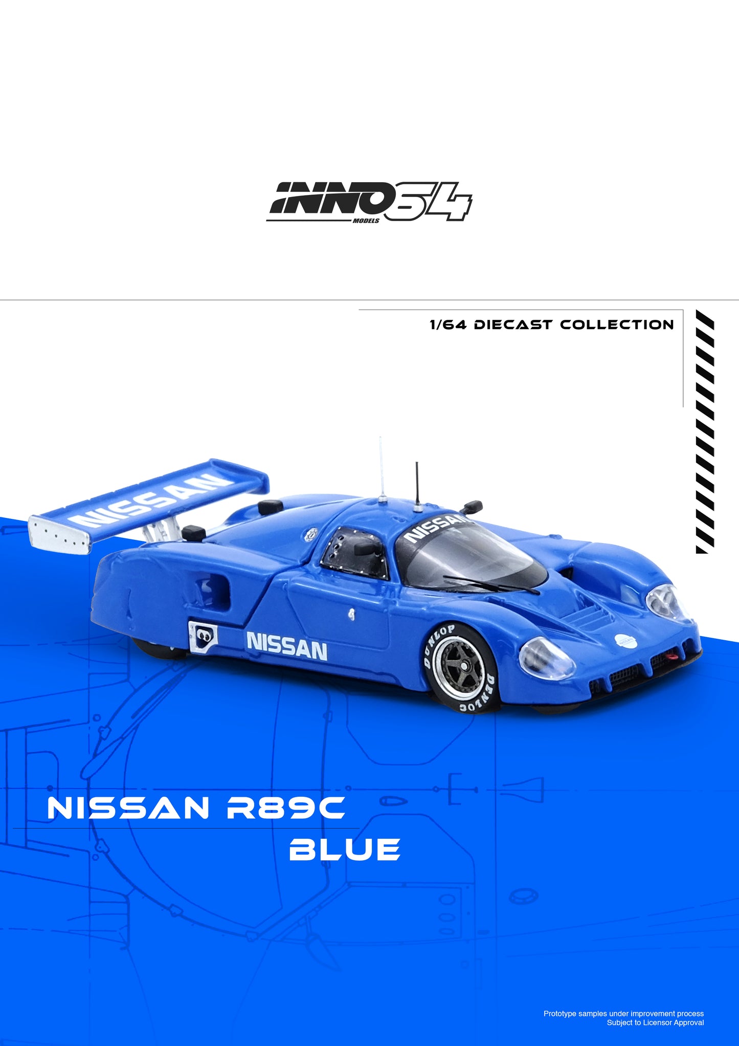 [ETA:  Jul 2025 ] Inno64 1/64 NISSAN R89C Blue