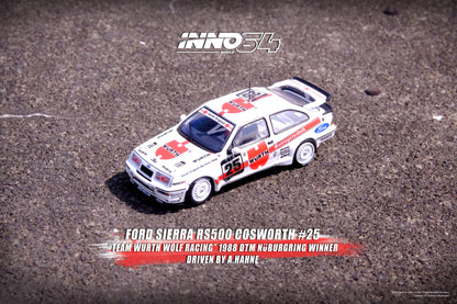 [ETA:  May 2024 ] Inno64 1/64 FORD SIERRA RS500 COSWORTH #25 "TEAM WURTH RACING"DTM Nurburgring Winner 1988 - A. Hahne