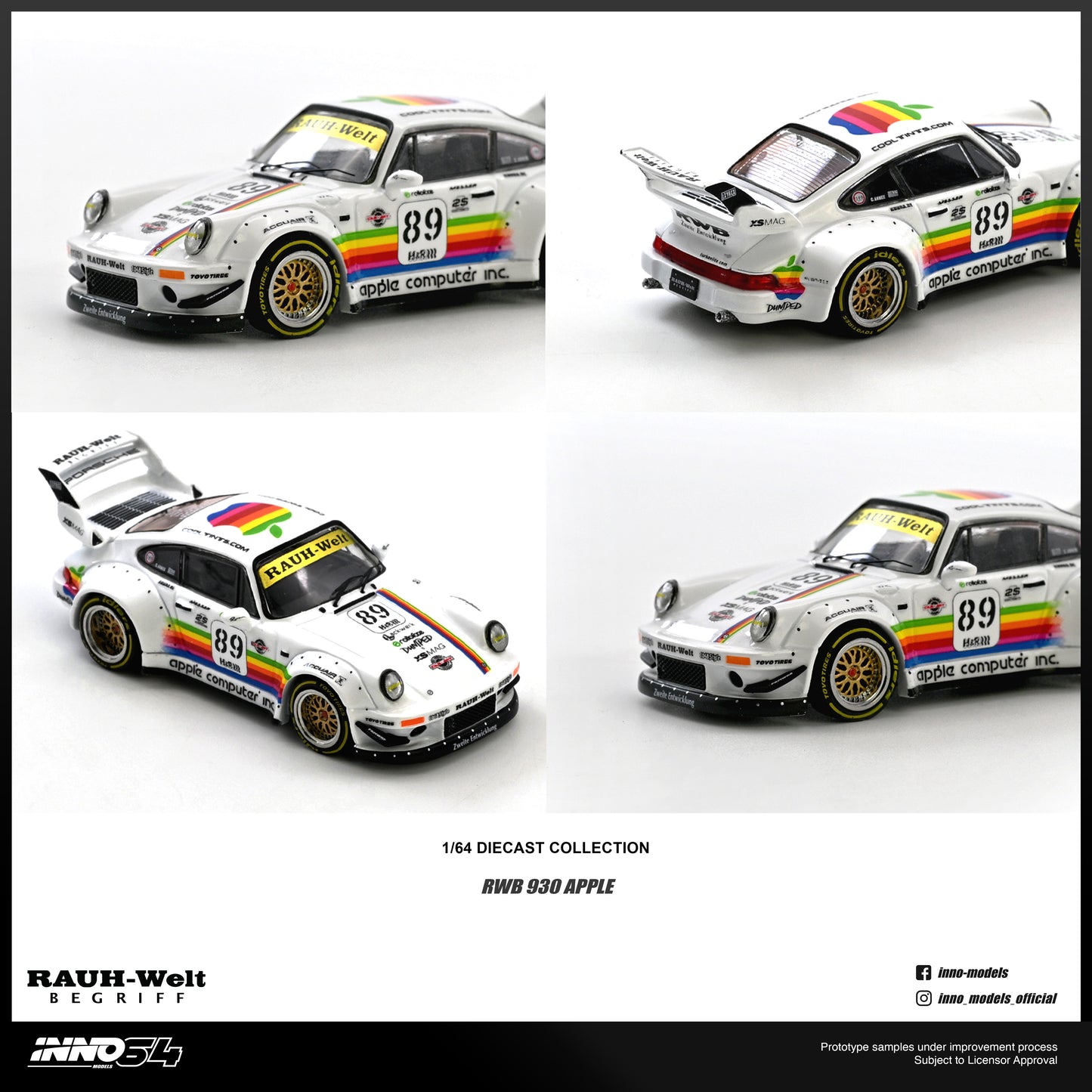 [ETA:  Sep 2026 ] Inno64 1/64 RWB 930 #89 Apple Livery