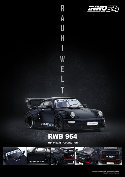 [ETA:  Nov 2026 ] Inno64 1/64 RWB 964 Matte Black