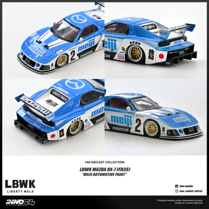 [ETA:  Nov 2026 ] Inno64 1/64 MAZDA RX7 (FD3S) LB-SUPER SILHOUETTE "MEIJI" **With Chance of Chase****