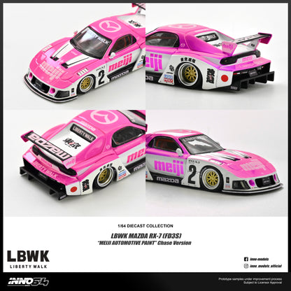 [ETA:  Nov 2026 ] Inno64 1/64 MAZDA RX7 (FD3S) LB-SUPER SILHOUETTE "MEIJI" **With Chance of Chase****