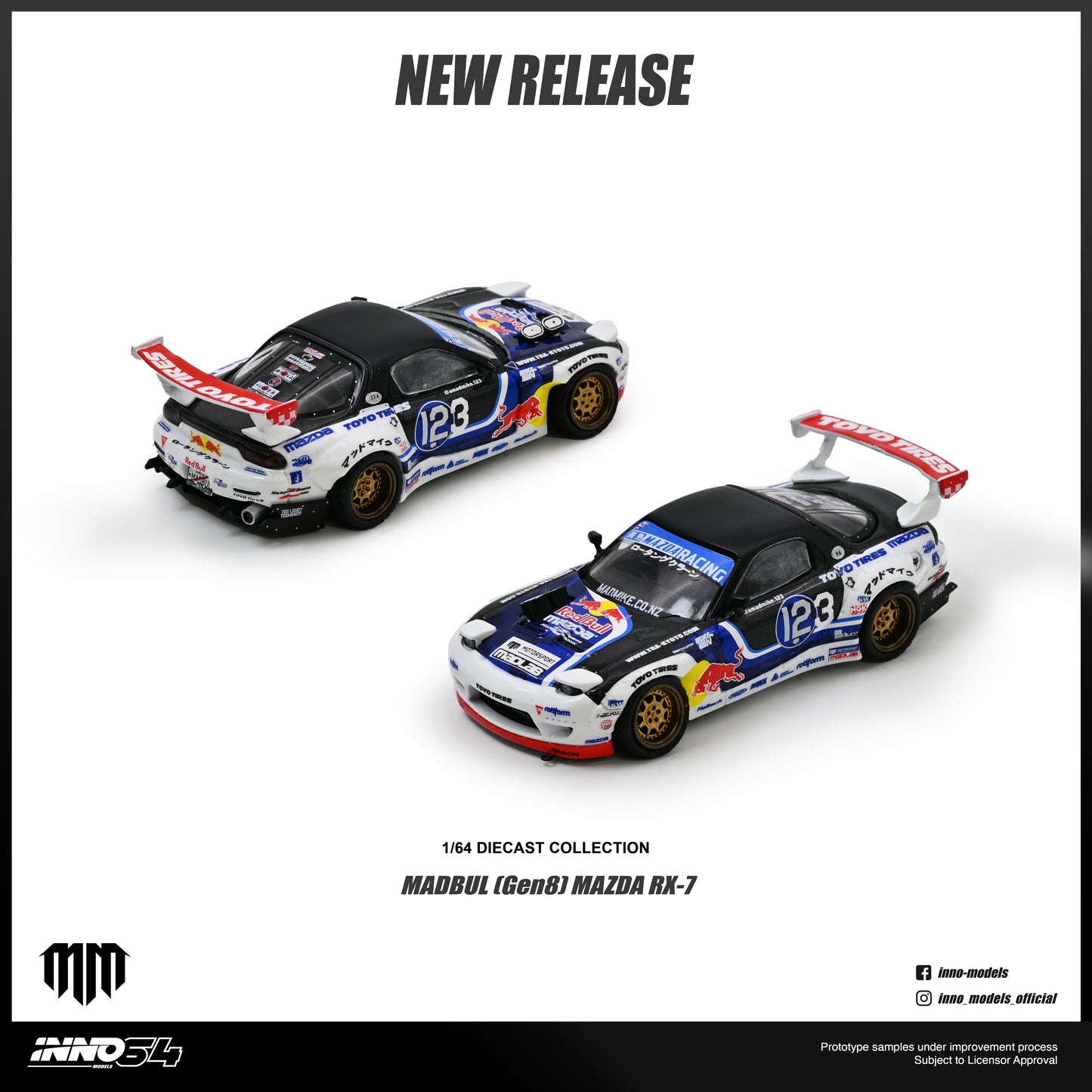 [ETA:  Nov 2026 ] Inno64 1/64 MAZDA RX-7 MAD MIKE "MADBUL Gen8"