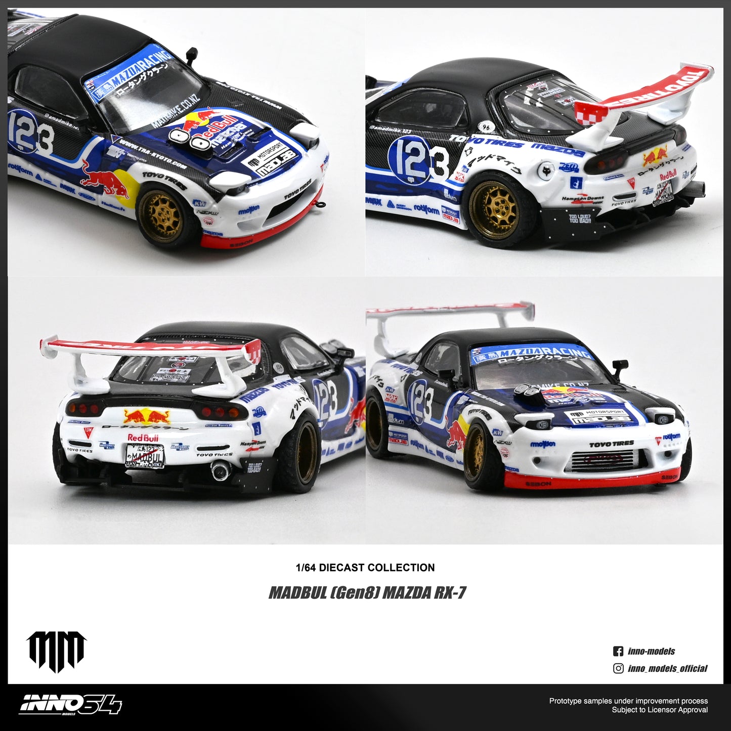 [ETA:  Nov 2026 ] Inno64 1/64 MAZDA RX-7 MAD MIKE "MADBUL Gen8"