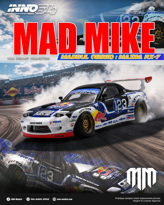 [ETA:  Nov 2026 ] Inno64 1/64 MAZDA RX-7 MAD MIKE "MADBUL Gen8"