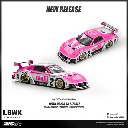 [ETA:  Nov 2026 ] Inno64 1/64 MAZDA RX7 (FD3S) LB-SUPER SILHOUETTE "MEIJI" **With Chance of Chase****