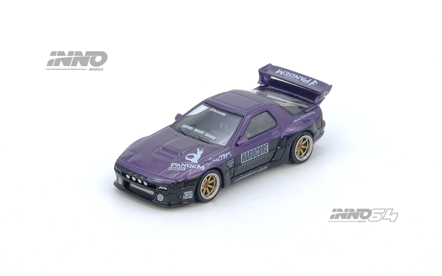 [ETA:  Nov 2025 ] Inno64 1/64 MAZDA RX7 (FC3S) "PANDEM ROCKET BUNNY" Purple