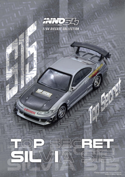 [ETA:  Dec 2025 ] Inno64 1/64 TOP SECRET SILVIA (S15) Silver