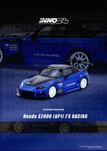 [ETA:  Nov 2026 ] Inno64 1/64 HONDA S2000 J'S RACING Blue