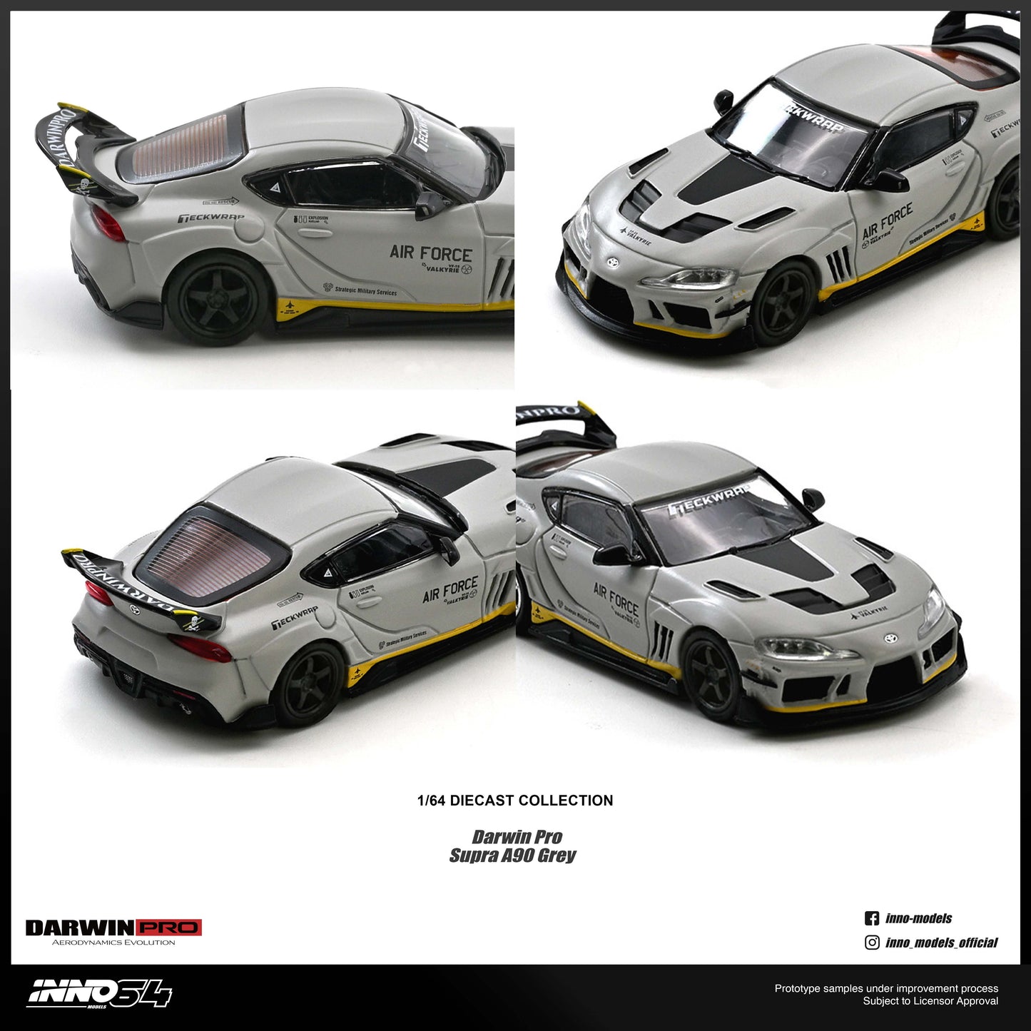 [ETA:  Sep 2026 ] Inno64 1/64 TOYOTA SUPRA A90 "DarwinPRO" Matt Grey