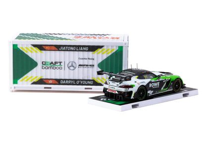 Tarmac Works 1/64 Mercedes-AMG GT3 GT World Challenge Asia 2025 - Beijing Season Finale Craft-Bamboo Racing #77 with Container - Craft-Bamboo Racing Special Edition
