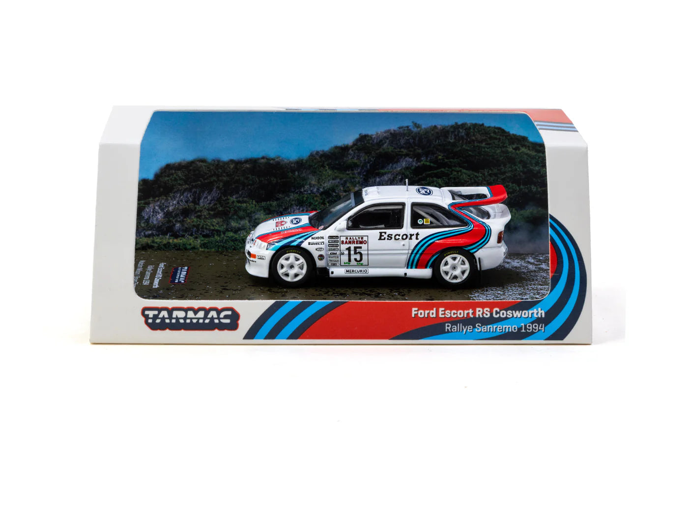 Tarmac Works 1/64 Ford Escort RS Cosworth WRC Rallye Sanremo 1994 Malcolm T64-081-94RS15