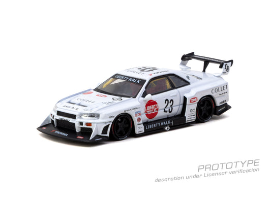 [ETA:  Mar 2027 ] Tarmac Works 1/64 LB-ER34 Super Silhouette SKYLINE White