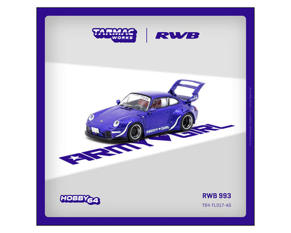 Tarmac Works 1/64 RWB 993 ARMY GIRL - Officially licensed by RWB