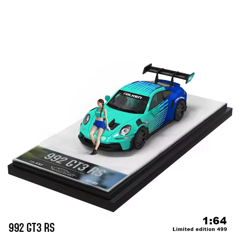 Time Micro x Aurora 1/64 992 GT3 RS Falken  / GT37#