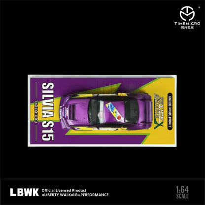 Time Micro 1/64 S15 Silvia LB Super Silhouette Purple