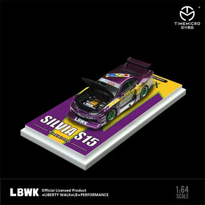 Time Micro 1/64 S15 Silvia LB Super Silhouette Purple