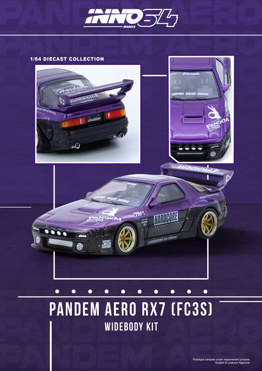 [ETA:  Nov 2025 ] Inno64 1/64 MAZDA RX7 (FC3S) "PANDEM ROCKET BUNNY" Purple