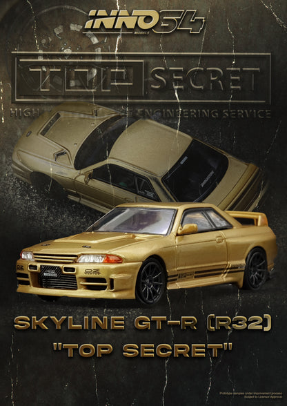 [ETA:  Dec 2025 ] Inno64 1/64 TOP SECRET BNR32 GT-R (650R) Gold