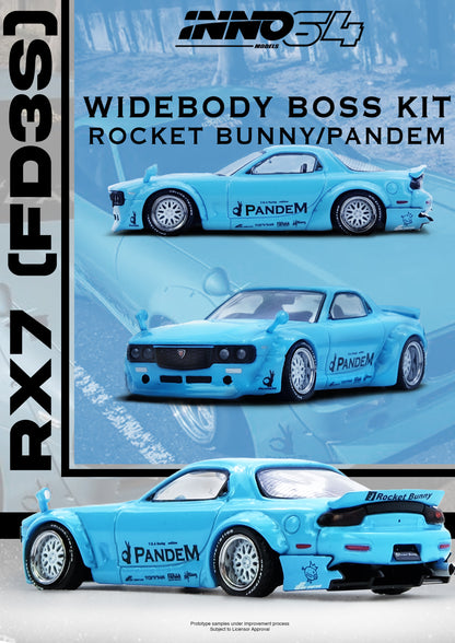 [ETA:  Feb 2028 ] Inno64 1/64 PANDEM ROCKET BUNNY RX7 (FD3S) Tiffany Blue