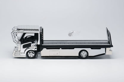 Microturbo 1:64 Chrome Silver Dekotora - Tow Truck