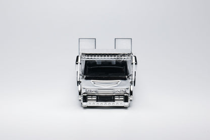 Microturbo 1:64 Chrome Silver Dekotora - Tow Truck