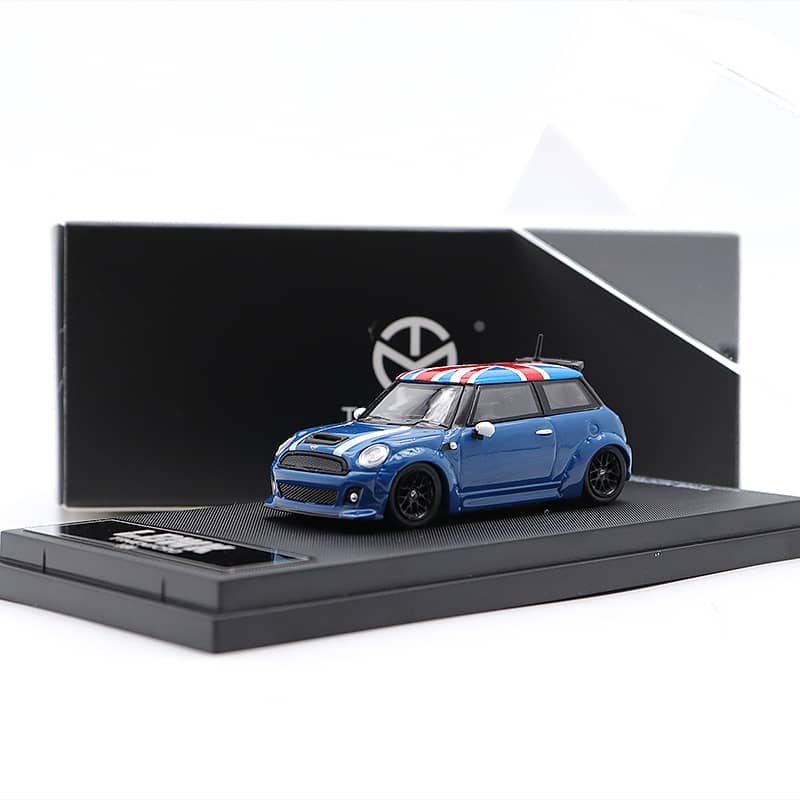 Time Micro 1/64 LBWK MINI Cooper / Hatch(R56) Blue – Black Ice Diecast