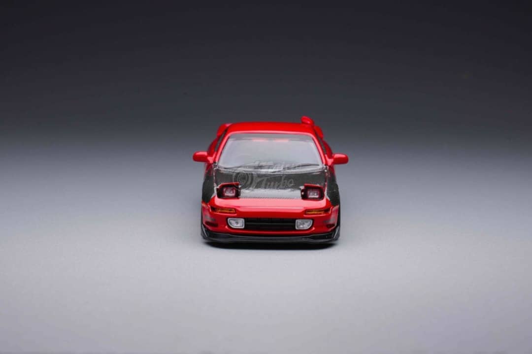 Microturbo 1/64 MR2 Red with Carbon Hood [Global Miniature Hobby Show Shanghai Event Exclusive]